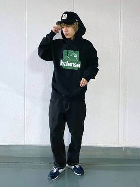 武田陽彩さん（メンズ・173cm）の冬コーディネート