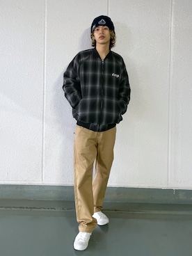 武田陽彩さん（メンズ・173cm）の冬コーディネート