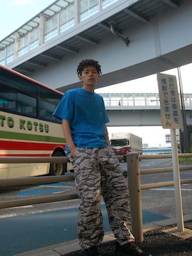 武田陽彩さん（メンズ・173cm）の夏コーディネート