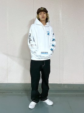 武田陽彩さん（メンズ・173cm）の冬コーディネート