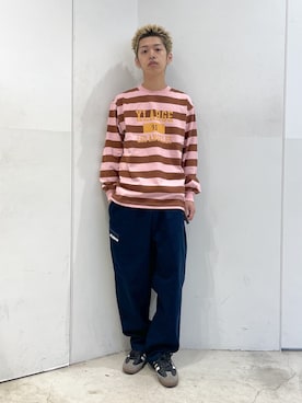 「エクストララージ」｜武田陽彩さん（メンズ・173cm）の秋コーディネート