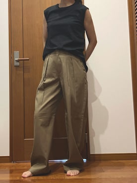 「アイテム（チノパンツ）」を使った、nirinkaさん（レディース・162cm）の夏コーディネート