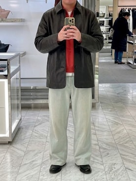 「blurhms（ブラームス）のアイテム（カバーオール、ブラック系）」を使った、たらおさん（メンズ・171cm）の夏コーディネート