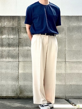 「Chillfar（チルファー）のアイテム」を使った、シータケさん（メンズ・165cm）の夏コーディネート