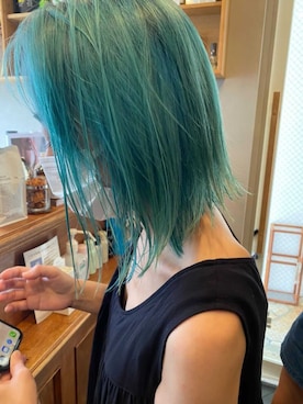 「グリーンヘアー」｜ｍａｋｉｋｏさん（レディース・149cm）の冬コーディネート