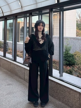 「Solace（ソレイス）のアイテム」を使った、nachi*さん（レディース・175cm）の冬コーディネート