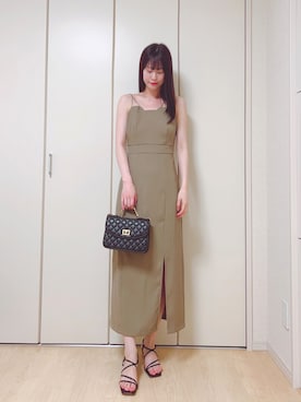 「JUNOAH」｜「アイテム（ワンピース/ドレス）」を使った、a n y uさん（レディース・162cm）の夏コーディネート
