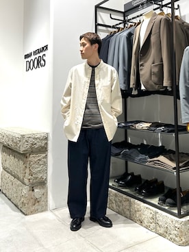 岩村健世さん(メンズ・172cm)の春コーディネート