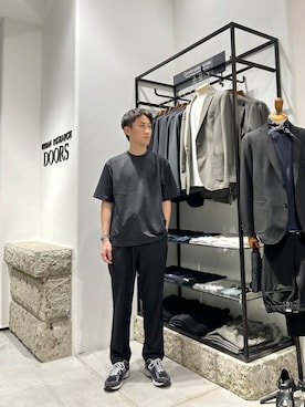「アイテム（スラックス）」を使った、Kenseiさん（メンズ・172cm）の夏コーディネート