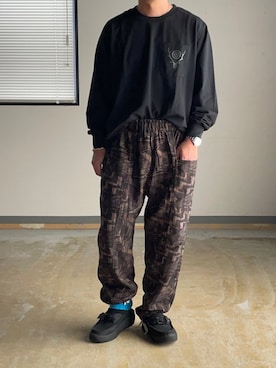 「PG（ピージー）のアイテム（サンダル）」を使った、PEACE TREE さん（メンズ・165cm）の秋コーディネート