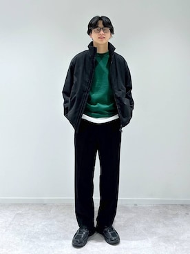 「GLOBAL WORK（グローバルワーク）のライトウォームスタンドブルゾン/451309（ブルゾン）」を使った、SOUTAさん（メンズ・175cm）の秋コーディネート
