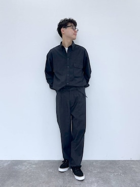 「GLOBAL WORK（グローバルワーク）のリッチクリーンTシャツ/半袖プリント/636394（Tシャツ/カットソー、ホワイト系）」を使った、SOUTAさん（メンズ）の春コーディネート