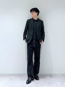 「GLOBAL WORK（グローバルワーク）のGOODデニムバギーパンツ/498388（デニムパンツ）」を使った、SOUTAさん（メンズ・175cm）の秋コーディネート