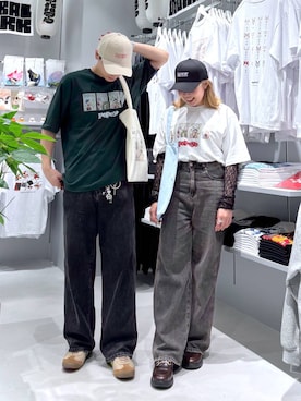 「GLOBAL WORK（グローバルワーク）のGOODデニムバギーパンツ/498388（デニムパンツ）」を使った、SOUTAさん（メンズ・175cm・20代）の秋コーディネート