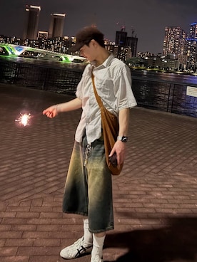 「GLOBAL WORK（グローバルワーク）のアイテム（ブレスレット）」を使った、SOUTAさん（メンズ・175cm）の夏コーディネート