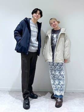 「アイテム（ローファー、グレー系）」を使った、SOUTAさん（メンズ・175cm）の秋コーディネート