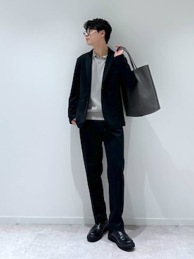 「アイテム（テーラードジャケット）」を使った、SOUTAさん（メンズ・175cm・20代）の秋コーディネート