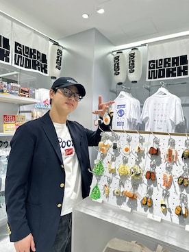 「GLOBAL WORK（グローバルワーク）のGOODデニムバギーパンツ/498388（デニムパンツ）」を使った、SOUTAさん（メンズ・175cm・20代）の秋コーディネート