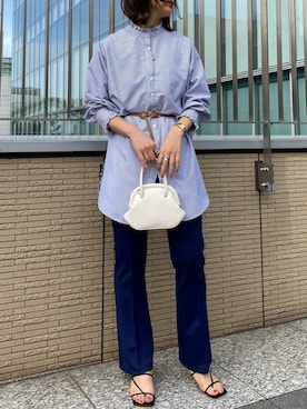 「Aunt Marie's（アントマリーズ）のアイテム（その他パンツ）」を使った、___Nanaさん（レディース・170cm）の春コーディネート