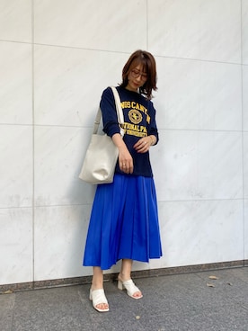 「アントマリーズ」｜「アイテム（スウェット）」を使った、___Nanaさん（レディース・170cm）の春コーディネート