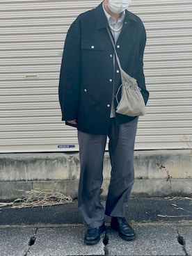 「アイテム（カバーオール）」を使った、Natuさん（メンズ・179cm）の春コーディネート