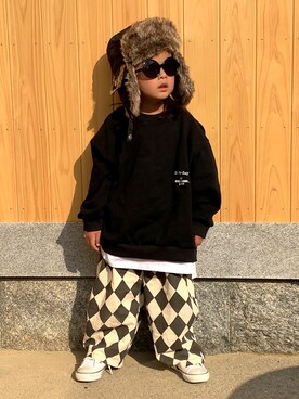 soutaさん（キッズ・100cm）の冬コーディネート
