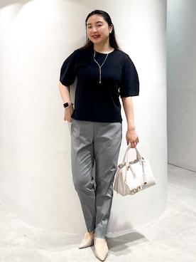 「アイテム（チャーム）」を使った、かりんさん（レディース・155cm）の夏コーディネート