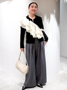 「OPAQUE.CLIP（オペークドットクリップ）のアイテム」を使った、かりんさん（レディース・155cm）の春コーディネート