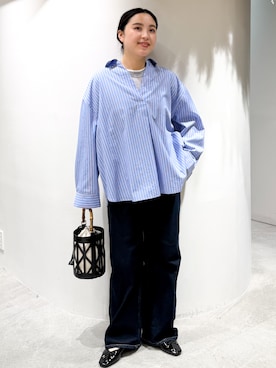 「OPAQUE.CLIP（オペークドットクリップ）のアイテム（バッグ）」を使った、かりんさん（レディース・155cm）の春コーディネート