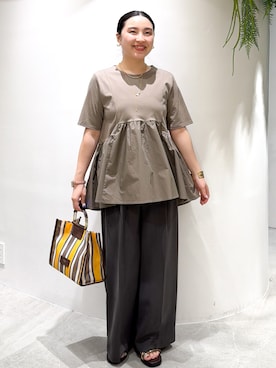 「ブルベ」｜かりんさん（レディース・155cm）の夏コーディネート