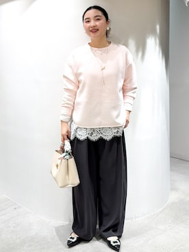 「UNTITLED（アンタイトル）のアイテム（ワンピース/ドレス）」を使った、かりんさん（レディース・155cm）の春コーディネート