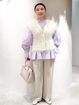 「DRESSTERIOR（ドレステリア）のアイテム」を使った、かりんさん（レディース・155cm）の春コーディネート