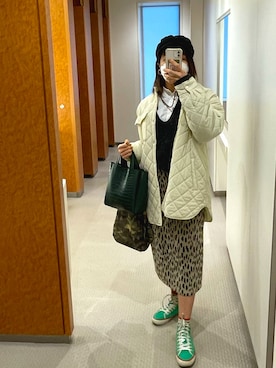 「Right-on（ライトオン）のアイテム（ジャケット/アウター）」を使った、どぅちゃんさん（レディース・158cm）の春コーディネート