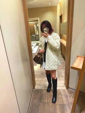 「Right-on（ライトオン）のアイテム（ジャケット/アウター）」を使った、どぅちゃんさん（レディース・158cm）の秋コーディネート