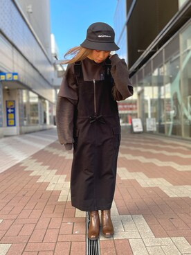 Hikaruさん(レディース・156cm)の冬コーディネート
