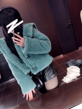 「EMODA（エモダ）のアイテム（ジャケット/アウター）」を使った、たまｏさん（レディース・160cm）の春コーディネート