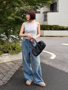 「PORTER（ポーター）のアイテム」を使った、munaさん（レディース・154cm）の夏コーディネート
