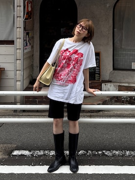 「SANSeLF（サンセルフ）のアイテム」を使った、munaさん（レディース・154cm）の夏コーディネート