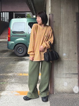「Onitsuka Tiger（オニツカタイガー）のアイテム」を使った、munaさん（レディース・154cm）の秋コーディネート