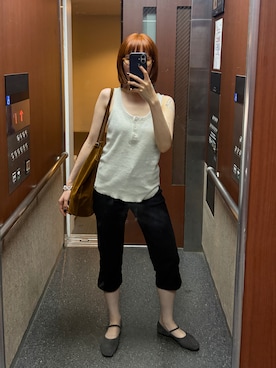 「HEILIS（ヘイリス）のアイテム」を使った、munaさん（レディース・154cm）の夏コーディネート