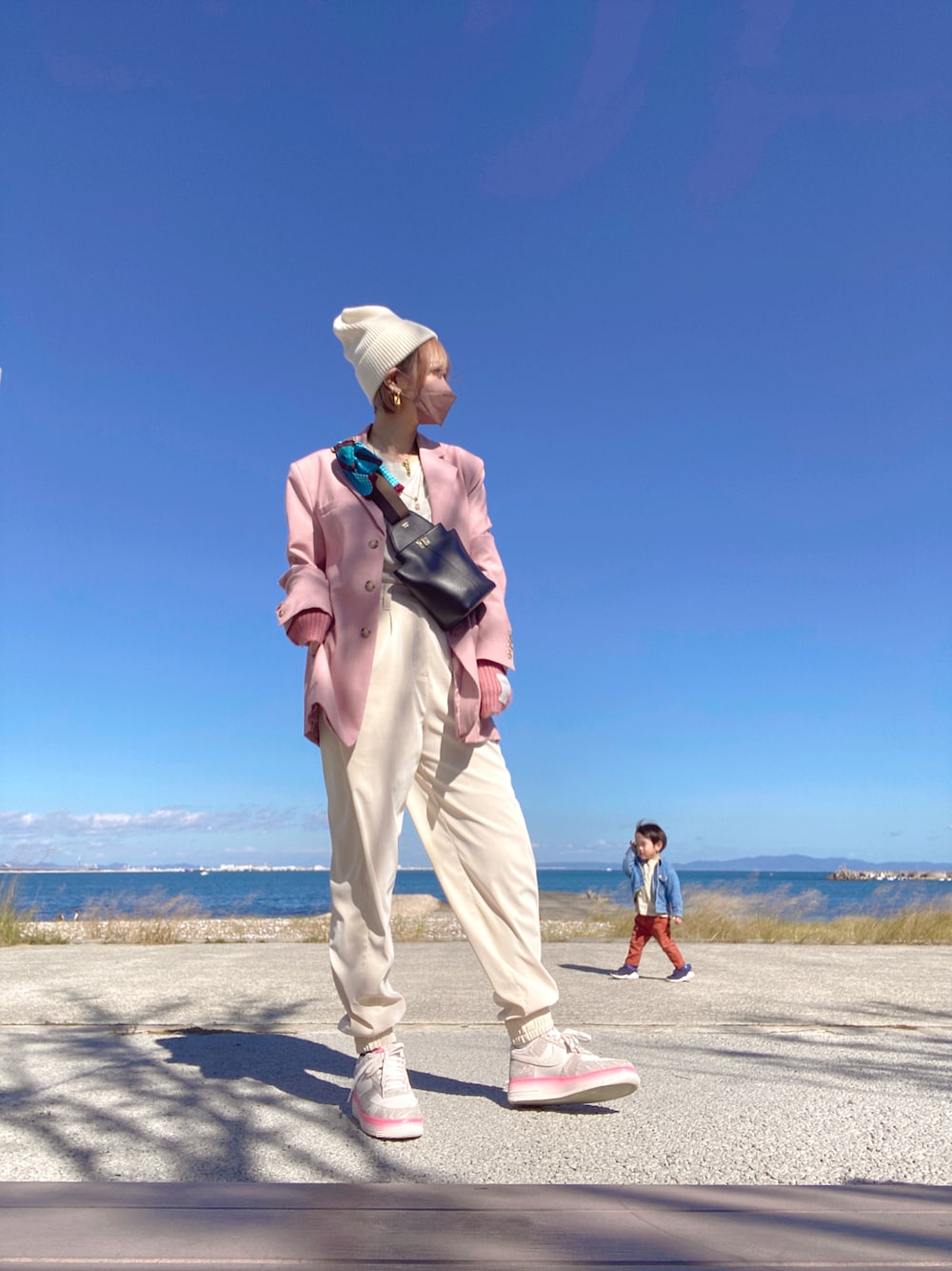 ZARA スキー ジャンプスーツ 着一のみ ピンク ドット 水玉 98cm ZARAの