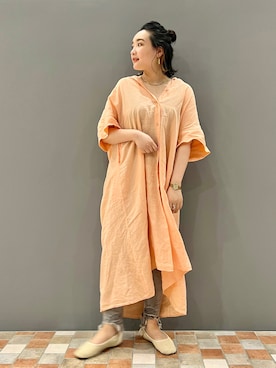 「upperhights（アッパーハイツ）のアイテム」を使った、YUKA  MAKINOさん（レディース・158cm）の春コーディネート