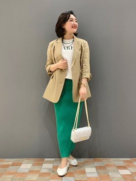 YUKA  MAKINOさん（レディース・158cm）の春コーディネート