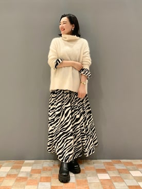 YUKA  MAKINOさん（レディース・158cm）の秋コーディネート