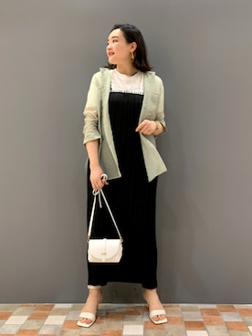 「VICE VERSA（バイスバース）のアイテム」を使った、YUKA  MAKINOさん（レディース・158cm）の春コーディネート