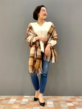 「RED CARD TOKYO（レッドカード）のアイテム」を使った、YUKA  MAKINOさん（レディース・158cm）の冬コーディネート