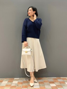 YUKA  MAKINOさん（レディース・158cm）の冬コーディネート