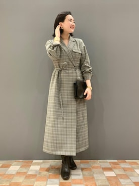 YUKA  MAKINOさん（レディース・158cm）の秋コーディネート