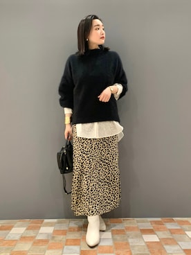 YUKA  MAKINOさん（レディース・158cm）の秋コーディネート