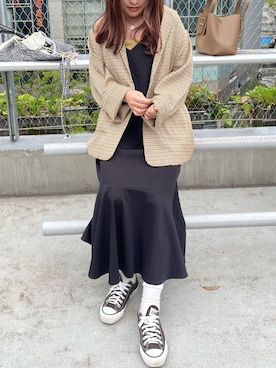 「Discoat」｜「アイテム（キャミソール）」を使った、絵美菜 さん（レディース・156cm）の春コーディネート